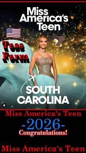 Miss America's Teen 2026 Tess Ferm ♥️🦅🇺🇸