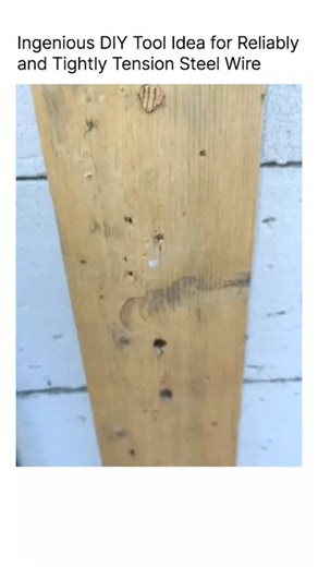 ExplainingNothinng on Instagram: "Tightening steel wire by hand often results in "slack creep" and sore fingers, while standard pliers can slip and mar the galvanized coating. This is the Axial Fulcrum Windlass, an ingenious DIY tool idea that utilizes basic lever physics to achieve guitar-string tension with minimal physical effort. The critical step is the perpendicular leverage-lock. By using a simple "T-bar" tool—which can be fabricated from a short length of pipe or a heavy-duty bolt—you cr