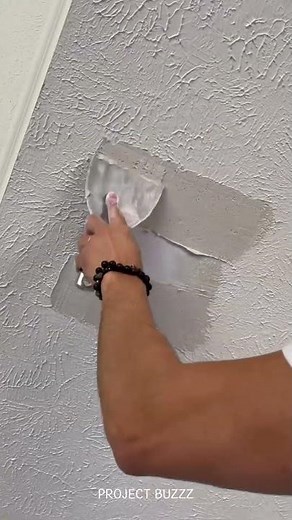 Textured Ceiling Damage Gone in Minutes #repair #diy #shorts