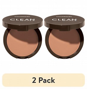(2 pack) COVERGIRL Clean Invisible Pressed Powder, 155 Soft Honey, 0.38 oz
