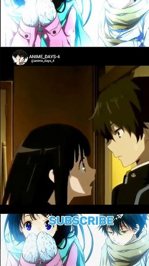 Hyouka Anime ll Oreki houtarou & chitanda edit 🤕❤️‍🩹.. #anime #edit #song