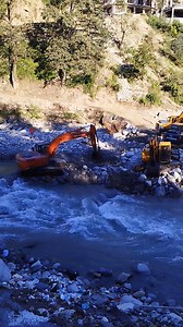 6 JCB working together to restore road near Manali ❤️ | Manali
