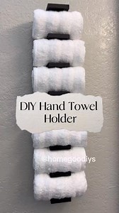 554K views · 4.1K reactions | DIY Hand Towel Holder All supplies from Dollar Tree! Helpful tips I used heavy duty double sided tape to hang this You might also be able to use | Home Goodiys | Facebook