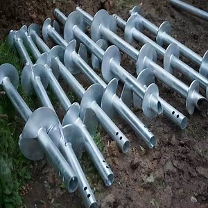 [Hot Item] ASTM Galvanized Pipe Screw Anchor Steel Helix Piles for Foundation Solar Farm