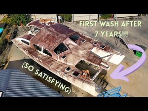 The Pressure Wash EVERYONE'S Been Waiting For - 56ft Abandoned Cat 💦