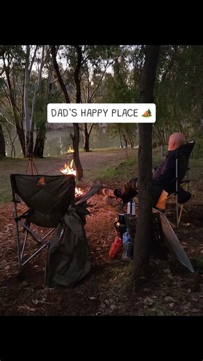 Dad's Happy Place 🏕️❤️ | #CampsAustraliaWide #campingaustralia #camping