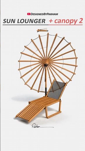Innovative Sun Lounger + Canopy | Smart Outdoor Furniture Design