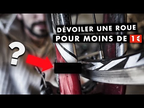 TUTO VÉLO DE ROUTE : dévoiler une roue pour moins de 1€ ! (sans banc de dévoilage)