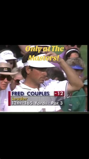 Freddie Boom Boom with the break of a lifetime! Only at The Masters! #masters @The Masters