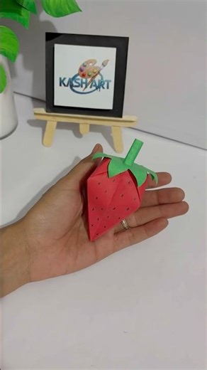 DIY 3D Strawberry Craft 🍓✨ #trending #shorts #diy #craft #youtubeshorts #viral