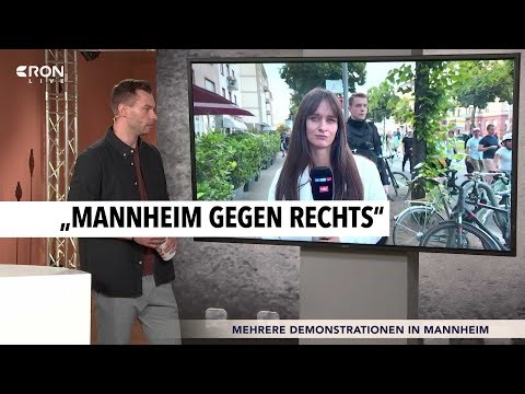 Gegen-Demonstration zur AfD-Demo in Mannheim | RON TV