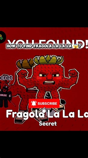 How To Find Fragola La La La 😱? #roblox #trending #shorts #fypシ #fypシ
