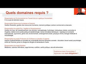 Se former à un métier humanitaire avec Bioforce : Ce qu’il faut savoir avant de postuler !