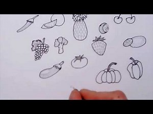 Drawing Fruits and Vegetables. How to Draw Fruits and Vegetables?