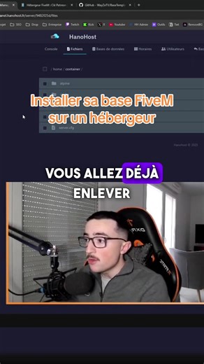 Installer sa base FiveM sur un hébergeur 💻 Vidéo complète dispo dans ma bio 🔥 Hébergeur utilisé : hanohost.fr 👍🏻 Chaîne YouTube : WayZe 📹