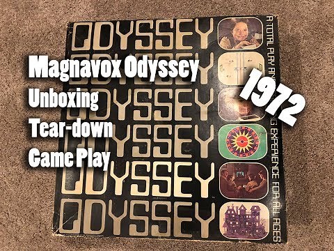 1972 Magnavox Odyssey UNBOXING, Tear-down, and Game Play