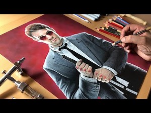 Drawing Daredevil - Matt Murdock (Charlie Cox) - Timelapse | Artology