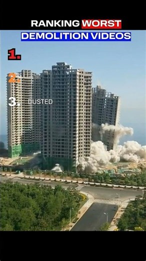 Ranking The Worst Building Demolitions 😱 #demolition #construction #fails