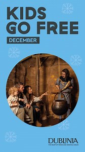 ⚔️ Kids Go Free this December! 🎄 Step into the epic world of Viking and Medieval Dublin, where history comes alive. Perfect for families seeking a winter adventure filled with stories & swords! Book now (Dec 1–Jan 5) before spots disappear! | Dublinia