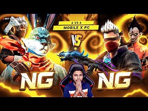 NG PC X NG MOBILE☠️ | PC VS MOBILE🥵 | 6VS6 - GARENA FREE FIRE