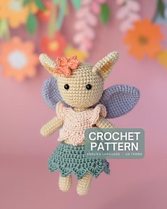 Spring Pixie, Low-sew Amigurumi Crochet Pattern (PDF File), English, US Terms - Etsy