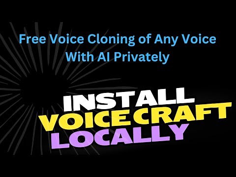 Install VoiceCraft Locally for Free Voice Cloning of Any Voice