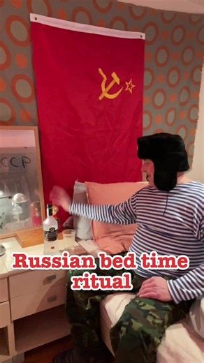 Russian Bed Time Ritual #crazyrussiandad #russian #russia #goodnight #bedtimeroutine #ussr #SovietUnion | Crazy Russian Dad
