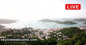 Time-lapse Charlotte Amalie - St. Thomas