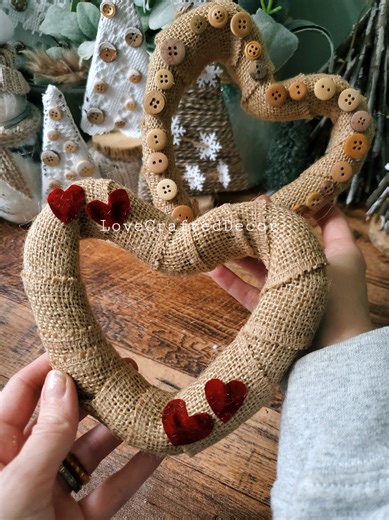 Create Rustic Burlap Hearts for Valentine's Day
