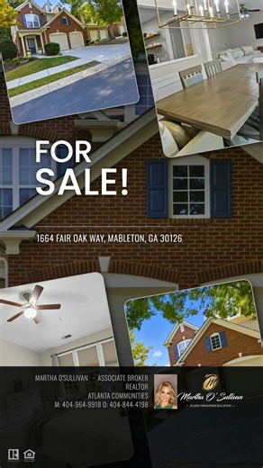 For Sale!  Move-In Ready End Unit!  This 3BR/2.5BA Atlanta...