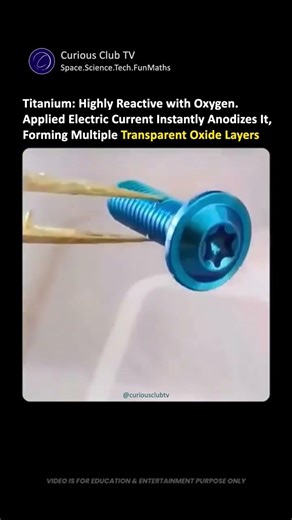 You Won’t Believe This Titanium Anodizing Reaction #experiment
