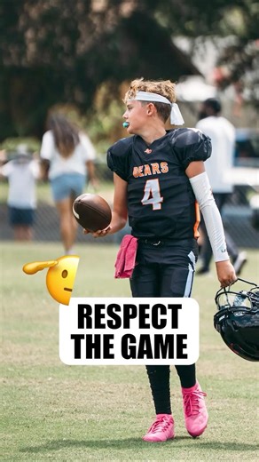 🫡 RESPECT 🫡 #football #micdup #quarterback #youthfootball #youthsports #sports