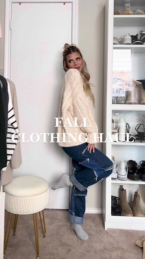 Fall clothing try on haul & I FINALLY got the rory sweater 🫶🏻🤍 #fallfashion #clothinghaul #outfitinspo #tryonhaul