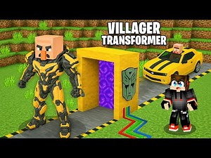 I Used a PORTAL to Upgrade Villagers into TRANSFORMER in Minecraft!