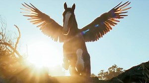 Budweiser’s Clydesdale takes flight in extended Super Bowl LX commercial “American Icons”
