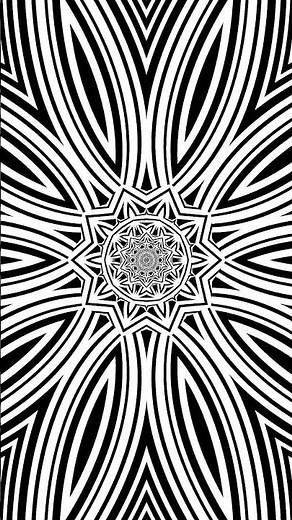 Perception-Warping Fractal Illusion | A Looping Pattern | #mindbending #trippy