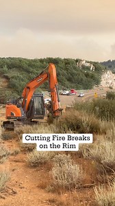 7.8K views · 172 reactions | Bryant Bowman, cuts a vital break in the brush on Rim of the World, near Running Springs, so if the fire burns it’s way to the top of the mountain, firefighters can have a chance at stopping it from going down into Lake Arrowhead and Surrounding Communities. | David Alan Arnold | Facebook