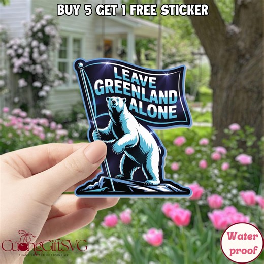 Leave Greenland Alone Bear Flag Greenlanders Sticker, Paws off Greenland, Greenland is Ours, Support Greenland Sticker,justice for Denmark - Etsy Canada