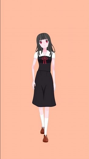 Blender 3D Dance Animation | Anime Girl Moves 💃 #Shorts #AnimeStyle