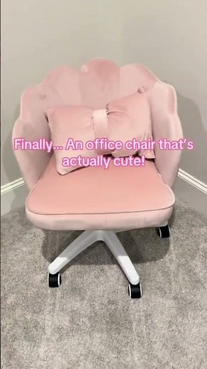 This pink office chair is the definition of cute and trendy—perfect for adding a pop of style to
