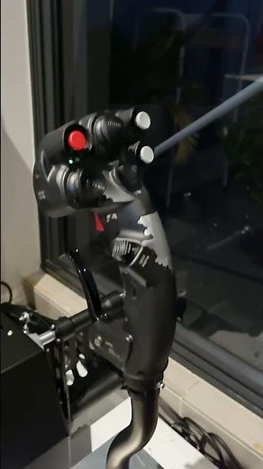 FFBeast controls - full feedback Flight stick and Rudder pedals.