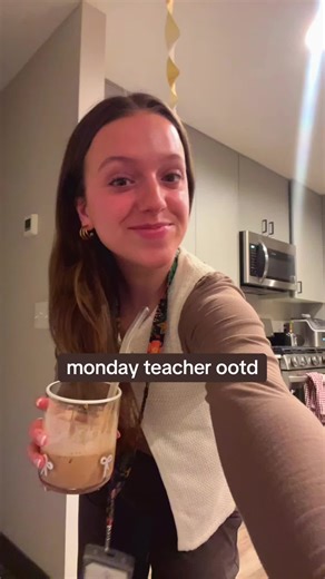no less than 60 seconds after filming this I spilled coffee all over myself… happy Monday! #teachersoftiktok #teacheroutfit #ootd #preschool #teacher