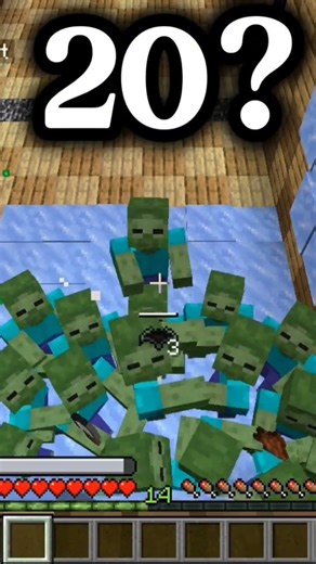 how many Zombies can defeat batman? PT3 | Full video in channel | Minecraft | #minecraft #gaming