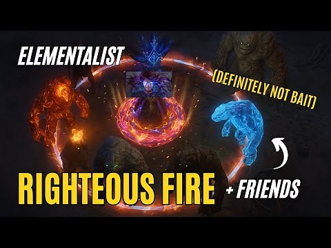 3.26 Righteous Fire + Scorching Ray Elementalist POE1 League Start Guide (POB included)