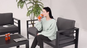 Poteban 5-Piece Oversized Aluminum Patio Sectional Sofa Set with 5 in. Blue Cushions VQCS017HKLD-MVQ