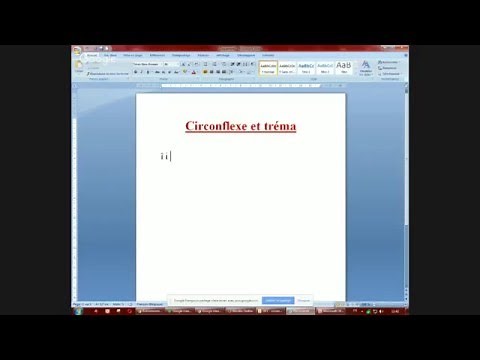 Le clavier: le circonflexe et le trema