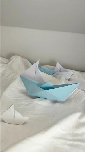 Papierboot falten – Einfache DIY-Idee #papercrafts