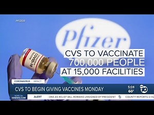 CVS Pharmacy will begin giving COVID-19 vaccines on Monday in California