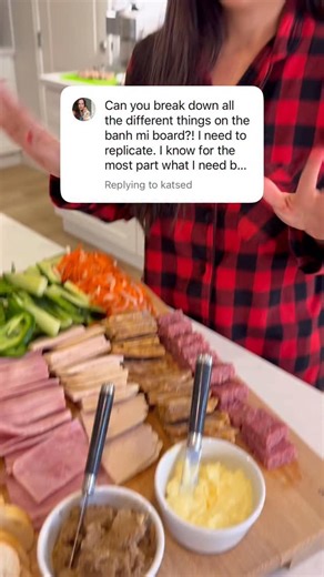 Here’s our Banh Mi Board that we served on Christmas Day. It’s basically a Vietnamese sandwich charcuterie and the family loves it. #banhmi #vietnamesesandwich | My Healthy Dish