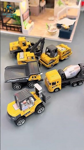 Asmr Satisfying Mini Diecast Construction Vehicles – Full 6 Pack! Unboxing #zincars #automobile